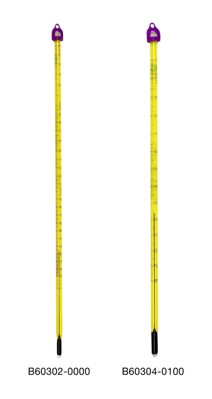 Bel-Art Partial B60301-0600 H-B Easy-Read General Purpose Liquid-In-Glass Thermometer, -0 to 300?? F, 76 mm Immersion - MDL-BRT30545EA - 1 Each