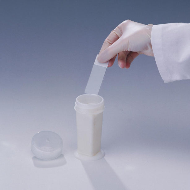 Bel-Art Coplin Staining Jar, 10 Slide Capacity, 5.3 cm Dia. Opening, Plastic - F442081000 - 12 Each