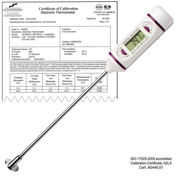 Bel-Art Products DURAC Electronic Surface-Temperature Thermometers B60900-2200 - 1.0 Each