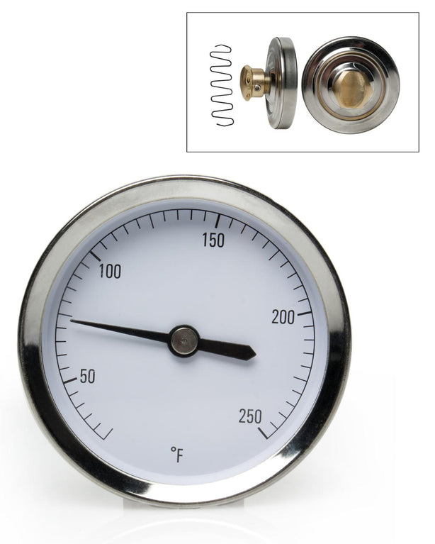 Bel-Art Products H-B Durac Bimetallic Surface Temperature Thermometers B61320-1800 - 1.0 Each