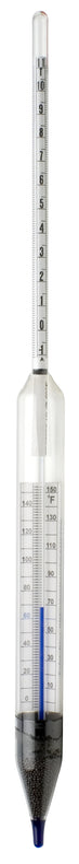 Bel-Art Combined-Form Hydrometer H-B DURAC Safety 9/21° API Combined Form Thermo-Hydrometer - BRT618230100