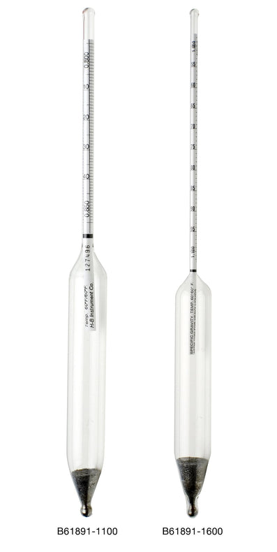 Bel-Art H-B DURAC 0.700/0.750 Specific Gravity ASTM 83H Hydrometer for Light Liquids - B61891-0100 - 1 Each