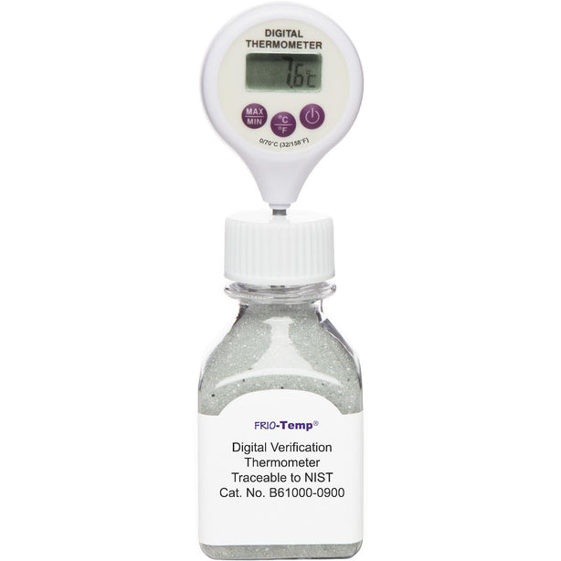Bel-Art General-Calibrated H-B Frio-Temp Calibrated Electronic Verification Lollipop Stem Thermometer for Refrigerators, Incubators and General Applications, 0/70°C (32/158°F) - B61000-0900 - 1 Each