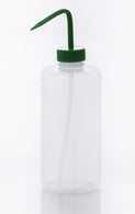 Bel-Art Narrow-Mouth 125 mL (4 oz.) Polyethylene Wash Bottles, Natural Polypropylene Cap, 28 mm Closure, Pack of 12 - F11618-0004 - 12 Each