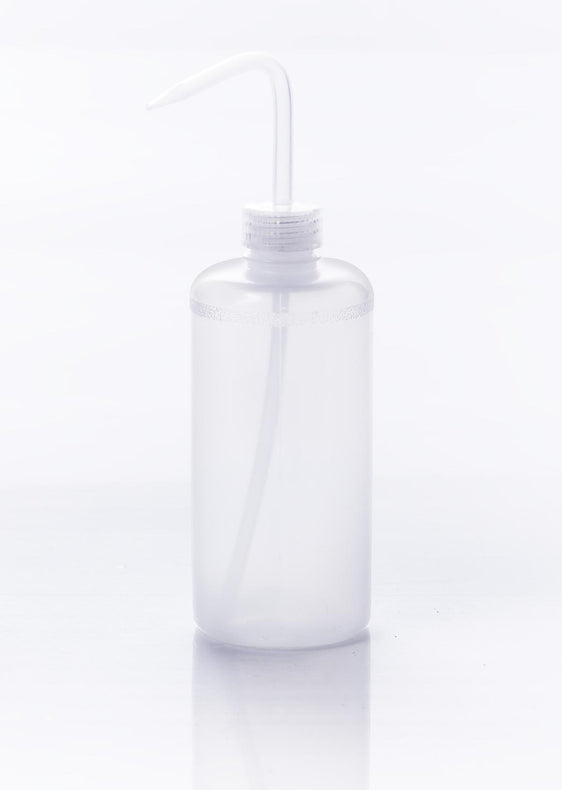 Bel-Art Narrow-Mouth 500 mL (16 oz.) Polyethylene Wash Bottles, Natural Polypropylene Cap, 28 mm Closure, Pack of 12, F11618-0016 - MDL-BRTF116180016 - 12 Each
