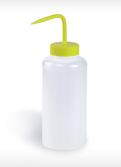 Bel-Art Products Wide-Mouth LDPE Color-Coded Wash Bottles F11626-1000 - 4.0 Each