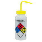 BEL-ART PRODUCTS Four-Color Safety-Labeled Wide-Mouth Wash Bottles F11716-0008 4 Each - MDL-BRTF117160008