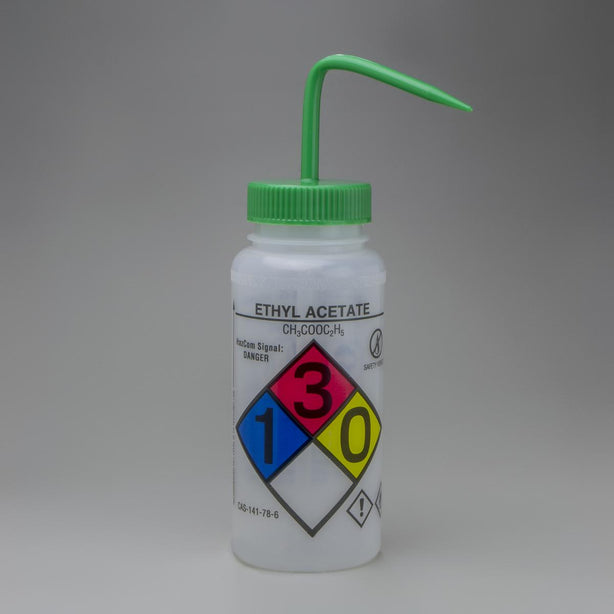 GHS-Labeled Safety-Vented LDPE Wash Bottles - F12416-0007 - 4 Each - MDL-BRTF124160007