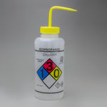 Bel-Art Ghs Labeled Safety-Vented Isopropanol Wash Bottles, 1000 mL (32 oz.), Polyethylene with Yellow Polypropylene Cap, Pack of 2, GHS-Labeled Ldpe - F12432-0008 - 2 Each