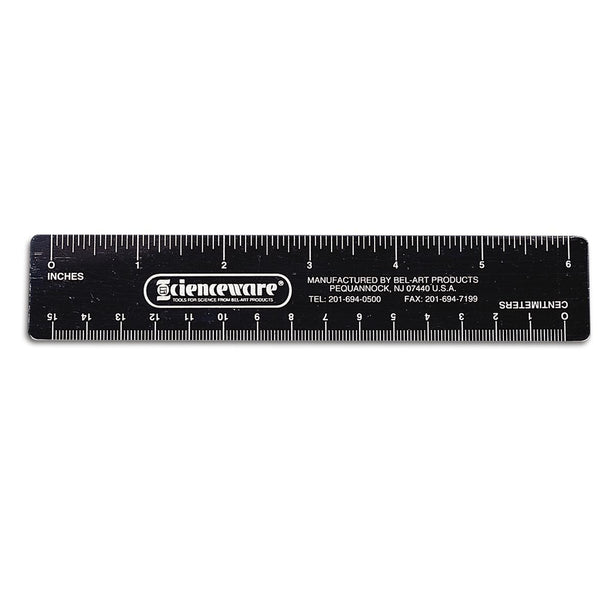 BEL-ART PRODUCTS Fluorescent Metric/English Scale Ruler F13355-0001 1 Each-MDL-BRTF133550001