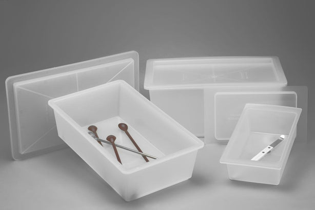 Bel-Art Polypropylene Instrument Tray with Cover, 6-5/8" x 3-3/4" x 2-1/4" - F16188-0000 - 1 Each