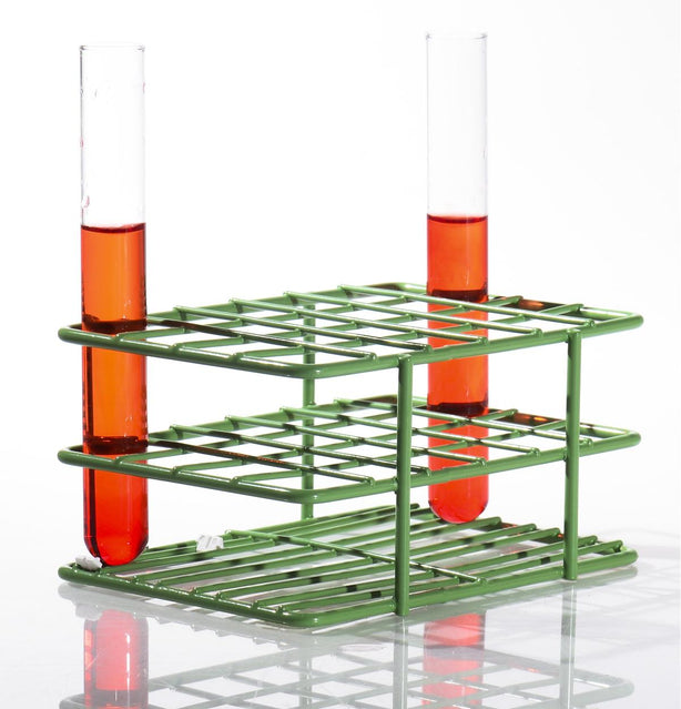 Bel-Art Poxygrid "Half-Size" Test Tube Rack for 13 to 16 mm Tubes, 24 Places, Green, Half-Sized F18788-1600 - MDL-BRTF187881600 - 1 Each