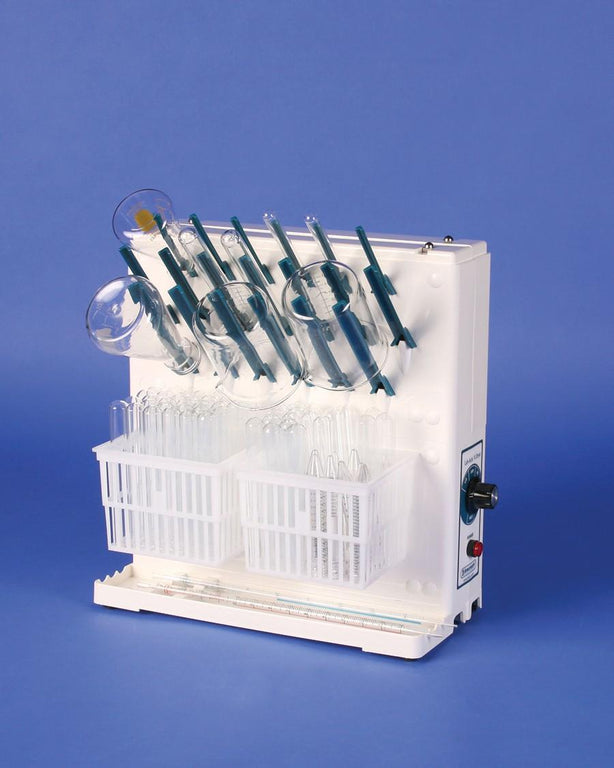 Bel-Art Lab-Aire II Polypropylene Double-Sided Electric Benchtop Glassware Dryer, 2 Tier, 120V, 16.75 x 10 x 15.7", Drying Racks - F18819-0022 - 1 Each