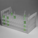 Heavy-Duty Bel-Art Heavy Duty Test Tube Rack for 10 to 13 mm Tubes, 72 Places - F18855-0000 - 1 Each