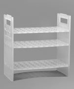 Bel-Art Poxygrid Microliter for Gilson Pipette Support Rack, 16 mm, 50 Places, 8-3/8" x 4-1/2" x 8-3/4", Polypropylene - F18953-0000 - 1 Each