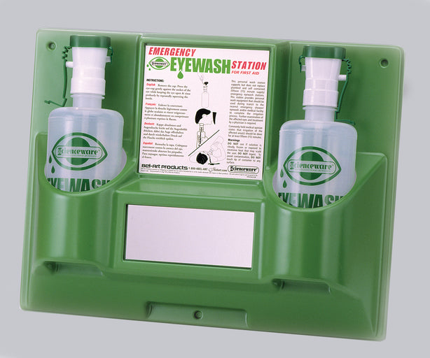 Bel-Art Products Bel-Art Double Emergency Eye Wash Safety Station F24868-0000 - 1.0 Each