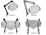 Bel-Art 2 F24966-0004 Splash Shield with Two 24" Articulating Arms, 15 x 24", Plexiglas - MDL-BRTF249660004 - 1 Each