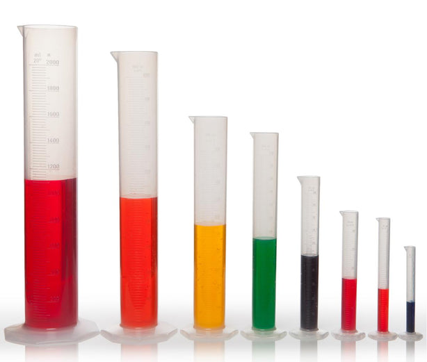 Bel-Art Products Polypropylene Single-Scale Graduated Cylinders F28459-0000 - 1.0 Each