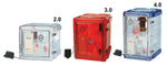 Bel-Art 2.0, 3.0 and Secador 4.0 Auto-Desiccator Cabinet, Vertical Profile, Clear with Blue End-Caps, 120V, 1.87 cu. ft. - F42074-1116 - 1 Each