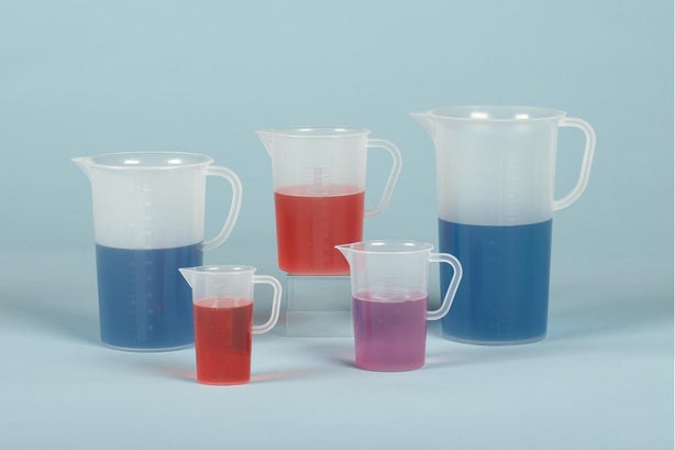 Bel-Art 1000 mL Tall Form Polypropylene Graduated Pitcher - F28991-0000 - 24 Each