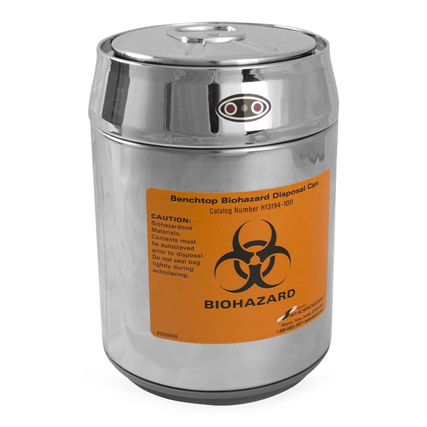 Benchtop Biohazard Disposal Can with Motion-Sensor Lid - H13194-1011 - 1 Each - MDL-BRTH131941011