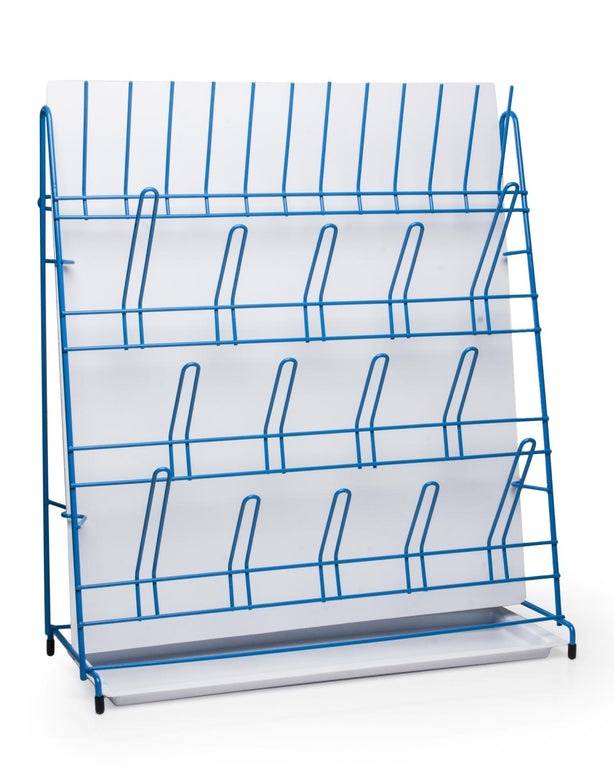 Bel-Art Poxygrid Labware Drain Stand, 16-3/4" x 6-1/2" x 19", 14 Supports, H18805-0000 - MDL-BRTH188050000 - 1 Each