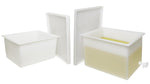 Rectangular Tank with Top Flanges and Faucet - H34095-0000 - 1 Each - MDL-BRTH340950000