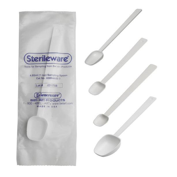 Sterileware Long Handle Sterile Sampling Spoons - H36942-0010 - 10 Each - MDL-BRTH369420010