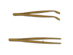 Bel-Art PTFE FEP Bent Cover Glass Forceps, 4", Pack of 2, Straight - H37942-0000 - 2 Each