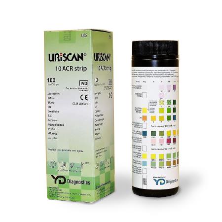 URiSCAN Urine Test Strips - U62 - 1000 Each - MDL-BSLU62