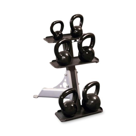 Body-Solid Compact 3-Tier Kettlebell Rack, Capacity of 6 - GDKR50 - 1 Each
