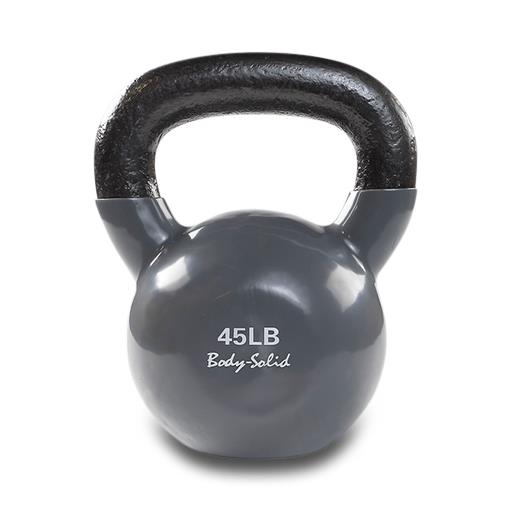 Body-Solid Vinyl-Dipped Cast Iron Kettlebell, Vinyl, 45LB - KBV45 - 1 Each