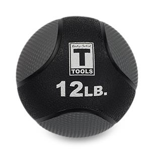 Body-Solid Tools Medicine Ball, 12 lb., Gray - BSTMBP12