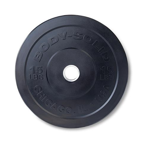 Body-Solid Inc. Chicago Extreme Bumper Plates OBPX15 - 1.0 Each