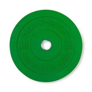 Body-Solid Inc. Chicago Extreme Bumper Plates OBPXC10 - 1.0 Each