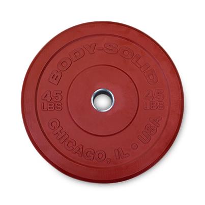 Body-Solid Inc. Chicago Extreme Bumper Plates OBPXC45 - 1.0 Each