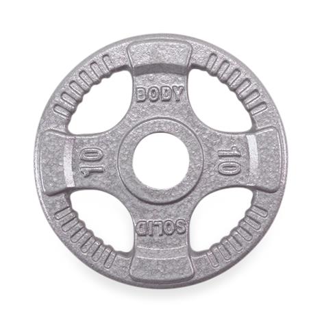 Body-Solid Cast Iron Grip Olympic Plate, 10 lb. - BSTOPT10