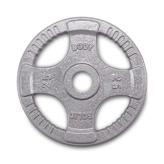 Body-Solid Cast Iron Grip Olympic Plate, 25 lb. - BSTOPT25