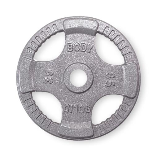 Body-Solid Cast Iron Grip Olympic Plate, 35 lb. - BSTOPT35