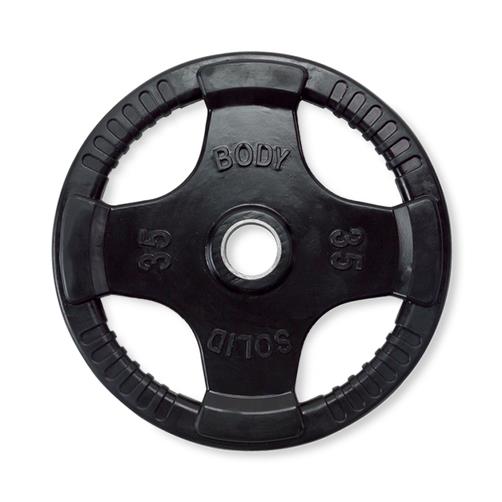 Body-Solid Inc. Rubber Grip Olympic Plates ORT35 - 1.0 Each