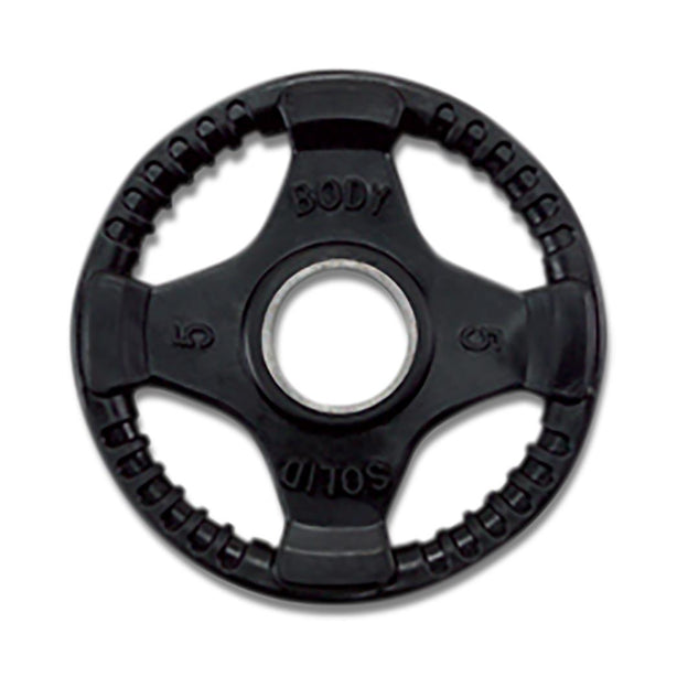 Body-Solid Rubber Grip Olympic Plate, 5 lb. - ORT5 - 1 Each