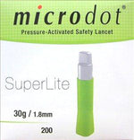 Cambridge Sensors Ltd Microdot Pressure-Activated Safety Lancets 530-30 - 200.0 Each - MDL-BSU53030