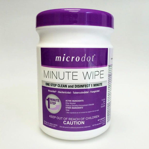 Microdot Minute Wipes - 601-12 - 160 Each - MDL-BSU60112