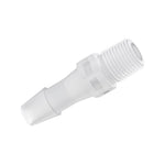Threaded Connector, Barbed, Natural - Fits 1/4 inch ID Tubing (0.25, 6.35 mm) x 1/8" BSPT - BT4S8
