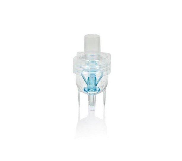 Vyaire AirLife Misty Max 10 Small Volume Disposable Nebulizer with Tee Adapter (22 mm I. D. x 22 mm O. D.), 7' Oxygen Tubing with Blue Rigid Tip and Mouthpiece - 002435 - 1 Each