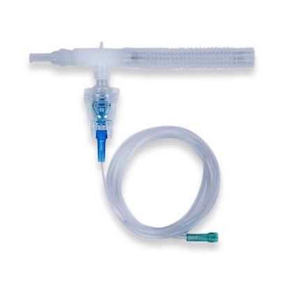 Vyaire AirLife Misty Max 10 Small Volume Disposable Nebulizer with Baffled Tee, 7' U / Connect-It Oxygen Tubing with Blue Rigid Tip, Mouthpiece, and 6" Flextube - 002446 - 50 Each