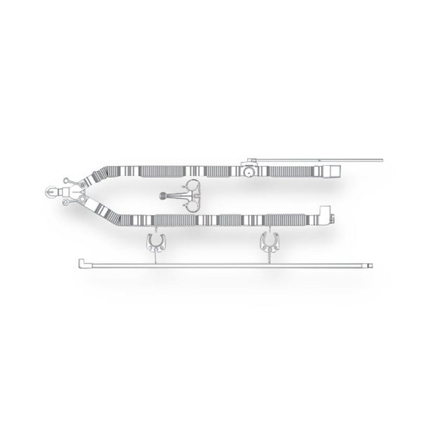 Dual-Limb MR600/700 Ventilator Circuit with 72" Tubing, Poly "Y", Temperature/Pressure Sensing Ports/Caps, External Exhalation Valve, Exhalation Drive Line and Spirometer Adapter, 1/4" Pressure Line/Temperature Port Connector, Vyaire - 0Y3770 - 10 Each