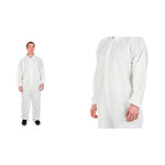 Cardinal White Coveralls - 2201CV - 24 Each - MDL-BXT2201CV