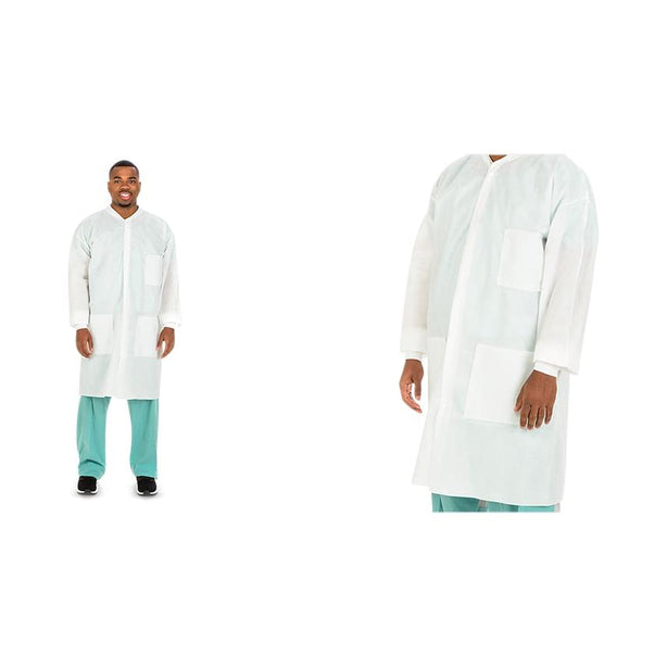 Cardinal Fluid-Resistant Lab Coats - 2311LC - 25 Each - MDL-BXT2311LC