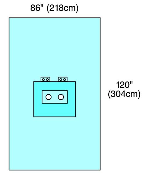 Cardinal Bilateral Limb Drape, 72" x 120" - 29416 - 1 Each